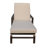 La Jolla Outdoor Aluminum Chaise Lounge with Cushion, Set of 2