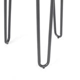 La Jolla Outdoor Modern Side Table with Tempered Glass Top by Christopher Knight Home - 15.50" W x 15.50" L x 18.00" H