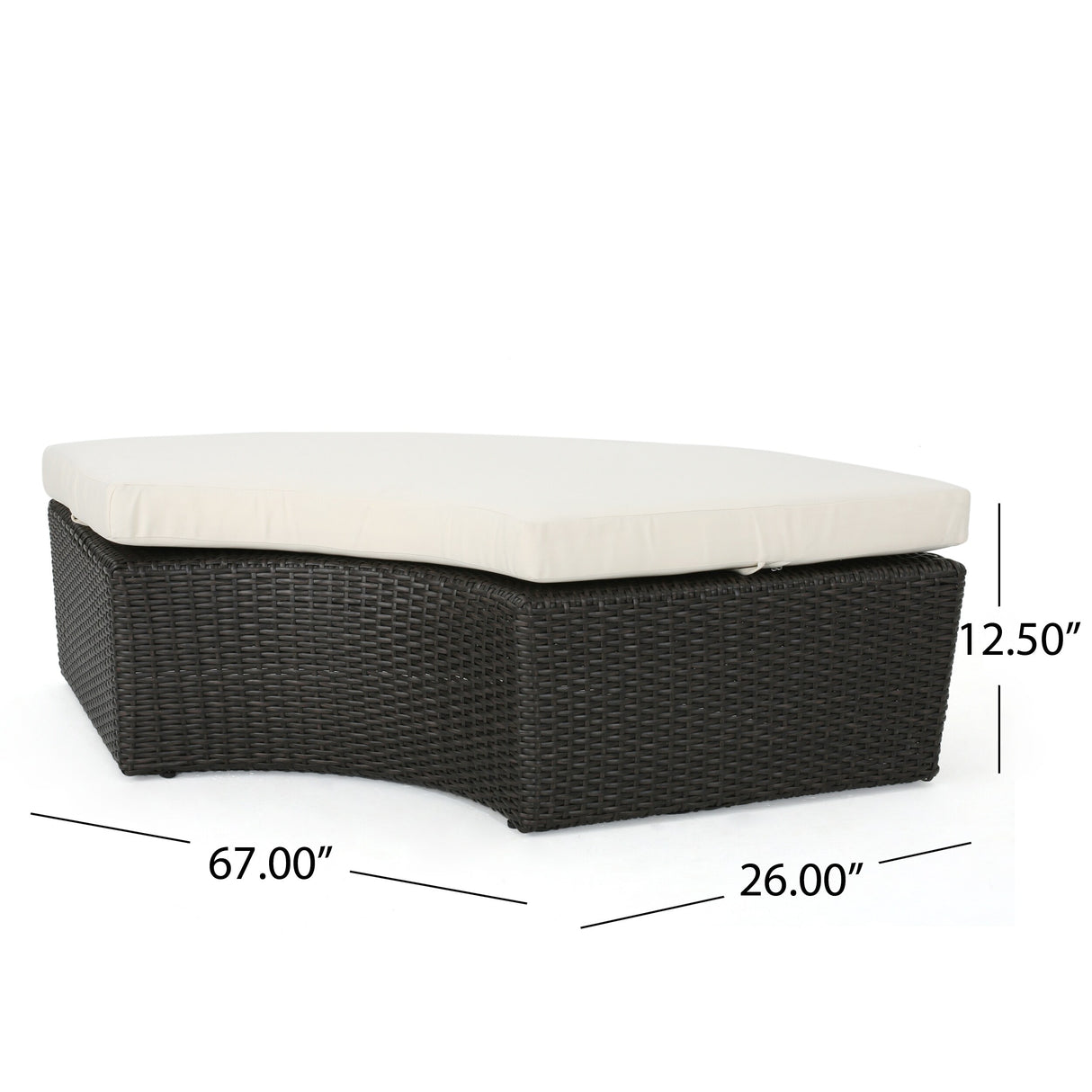 La Mesa Modular Daybed with Ice Bucket by Christopher Knight Home