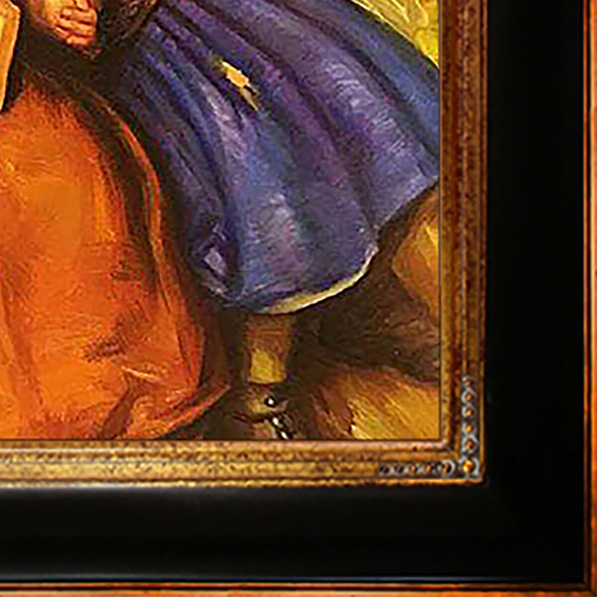 La Pastiche Blind Girl with Opulent Frame, 29" x 33"