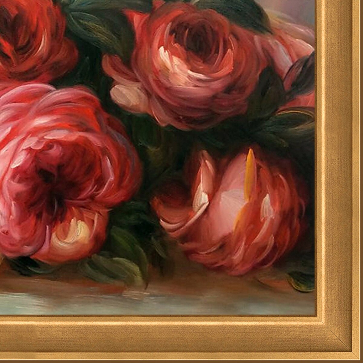 La Pastiche Discarded Roses with Muted Gold Glow, 28" x 40"