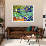 La Pastiche Irises with Gallery White, 40" x 52"