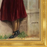 La Pastiche Play Fellows with Milan Gold Frame, 24" x 28"