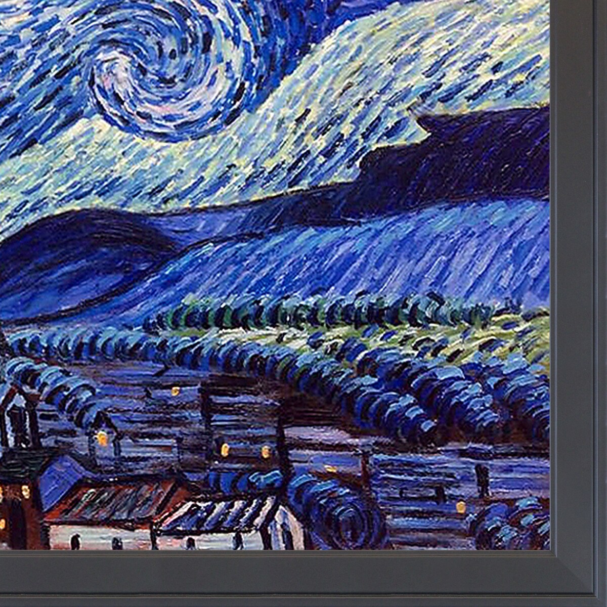 La Pastiche Starry Night with Gallery Black, 40" x 52"