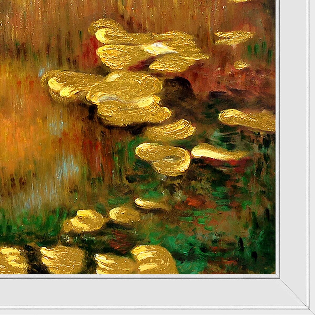 La Pastiche Water Lilies (Luxury Line) with Gallery White, 28" x 40"