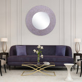 La Pastiche Bianca Moderno Mother of Pearl Framed Wall Mirror