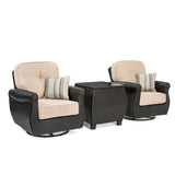 La-Z-Boy Breckenridge 3pc Java Brown Swivel Rocker Seating Set