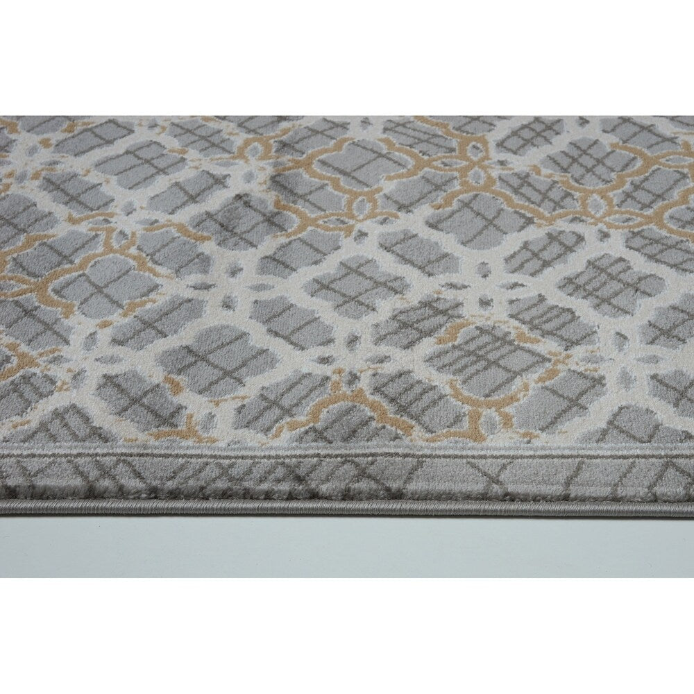 LaDole Rugs Beautiful Super Soft Modern Area Rug in Grey Dark Grey