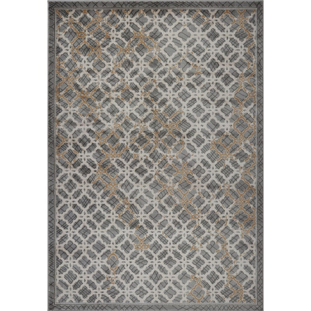 LaDole Rugs Beautiful Super Soft Modern Area Rug in Grey Dark Grey