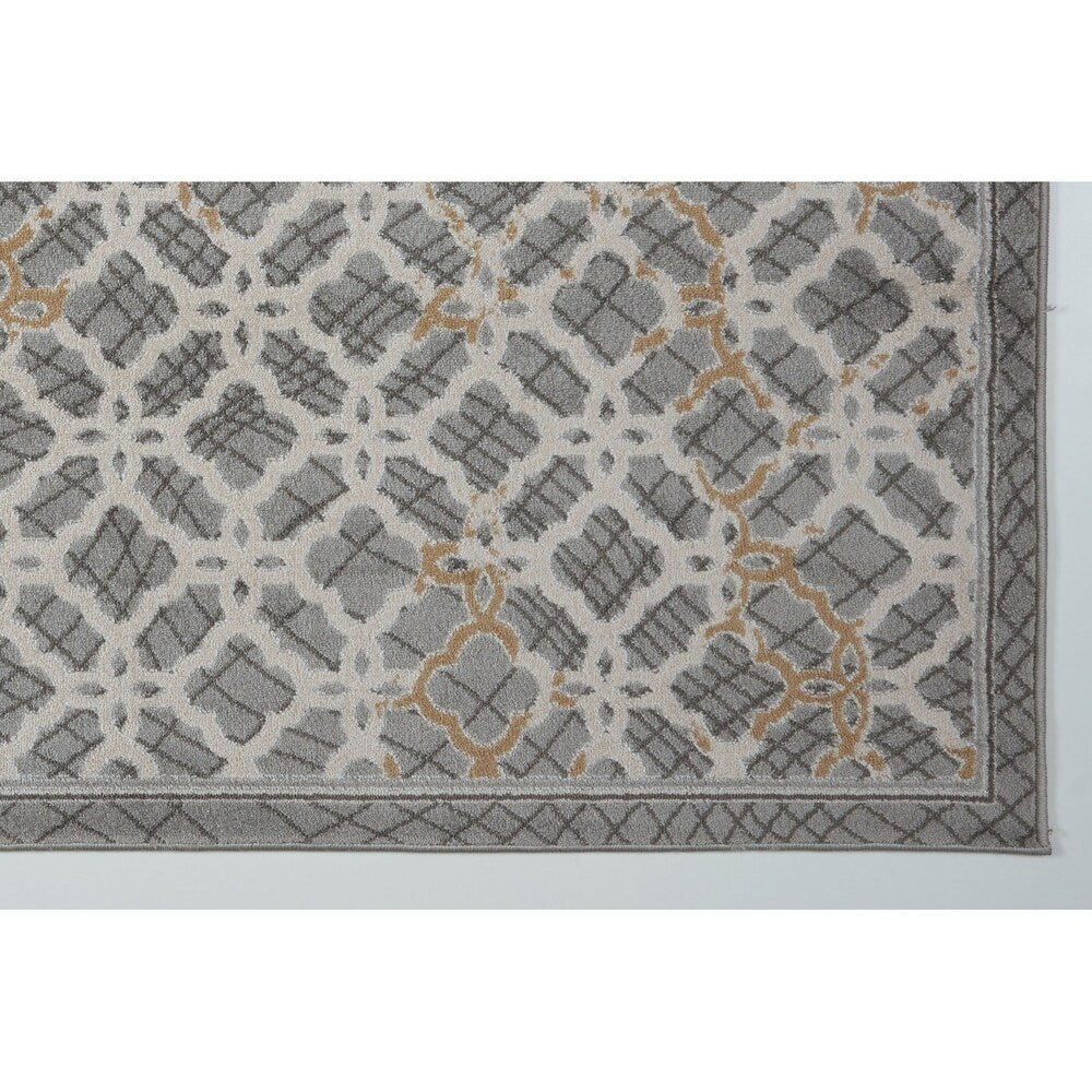 LaDole Rugs Beautiful Super Soft Modern Area Rug in Grey Dark Grey