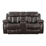 LaGrange Full Top Grain Leather Power Motion Loveseat
