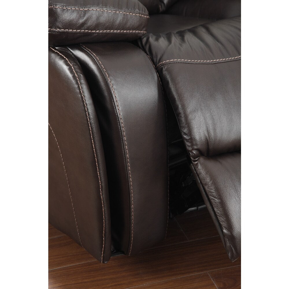 LaGrange Full Top Grain Leather Power Motion Loveseat