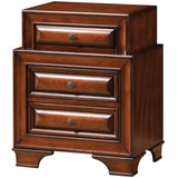 LaVita 3-drawer Wood Nightstand