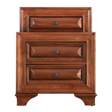 LaVita 3-drawer Wood Nightstand