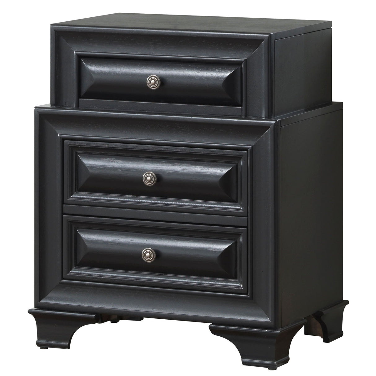 LaVita 3-drawer Wood Nightstand