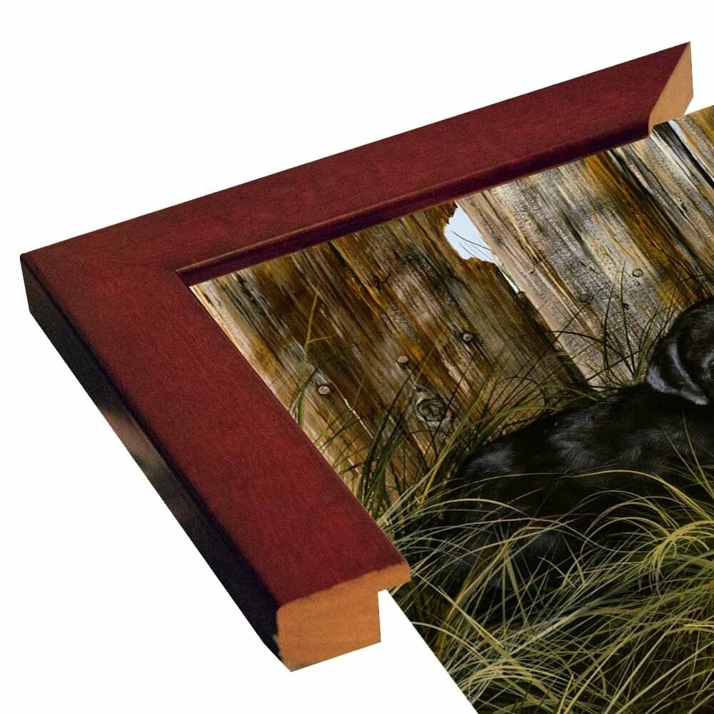 Lab Pup Pair-TRESWA129666 Framed Print 27.5"x36" by Trevor V. Swanson
