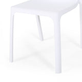 Labaron Outdoor Plastic Chairs (Set of 2) by Christopher Knight Home