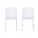 Labaron Outdoor Plastic Chairs (Set of 2) by Christopher Knight Home