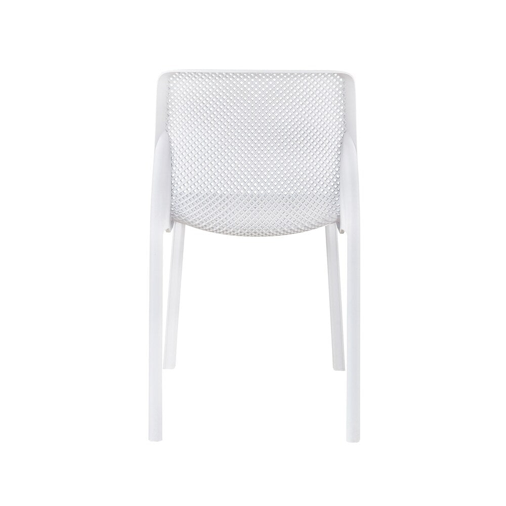 Labaron Outdoor Plastic Chairs (Set of 2) by Christopher Knight Home