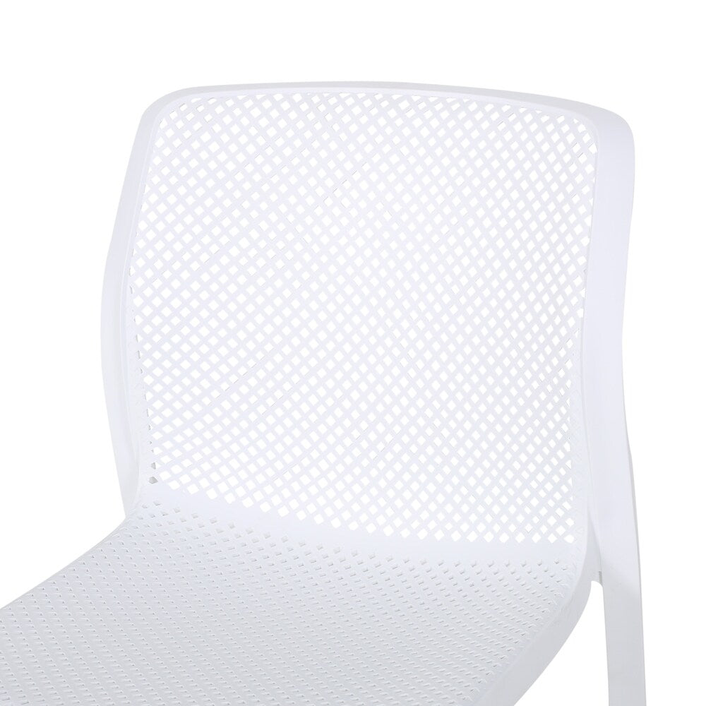 Labaron Outdoor Plastic Chairs (Set of 2) by Christopher Knight Home