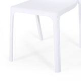 Labaron Outdoor Plastic Chairs (Set of 4) by Christopher Knight Home