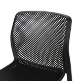 Labaron Outdoor Plastic Chairs (Set of 4) by Christopher Knight Home