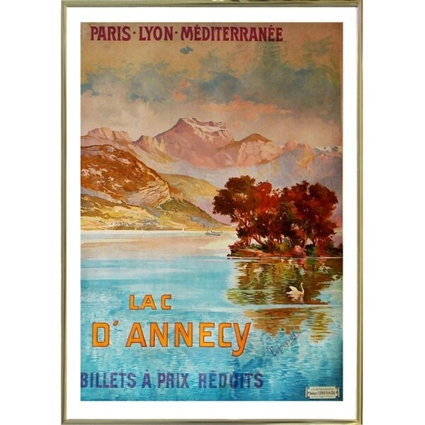 Lac D'Annecy III-VINAPP119674 Print 20"x14" by Vintage Apple Collection