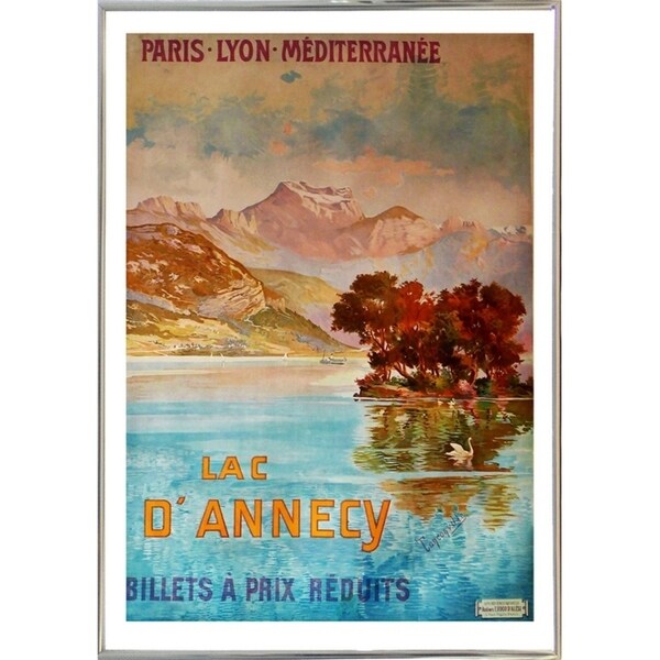 Lac D'Annecy III-VINAPP119674 Print 20"x14" by Vintage Apple Collection