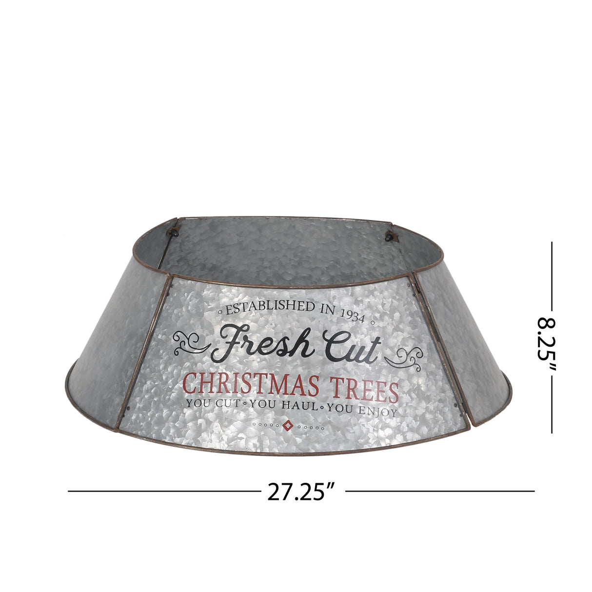 Laconia Metal Christmas Tree Collar by Christopher Knight Home - Antique