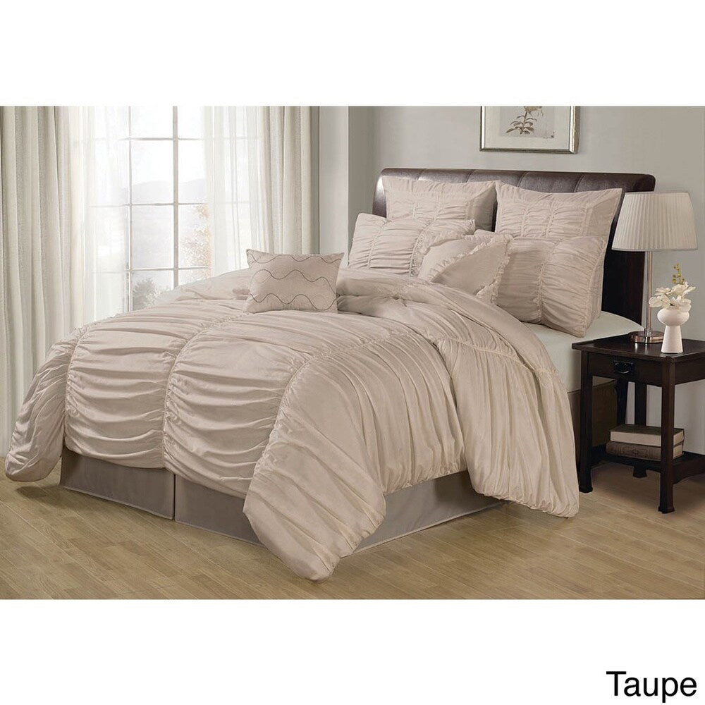 Lacozee Classical Ruched 8-piece Comforter Set