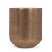 Ladd Handcrafted Boho Aluminum Drum Side Table by Christopher Knight Home - 15.00" L x 15.00" W x 17.50" H