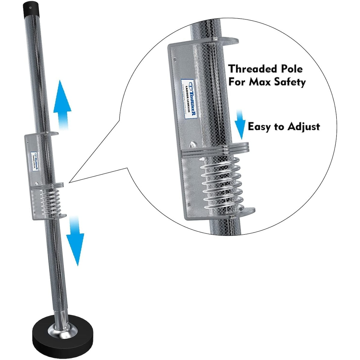 Ladder Leveler Pair,Ladder Accessories Tools Working on Stairs, Adjustable Ladder Leveler for Stable Platform and Ground Level