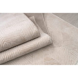 Ladole Rugs Geometric Premium Soft Room Decor Indoor Cream Area Rug