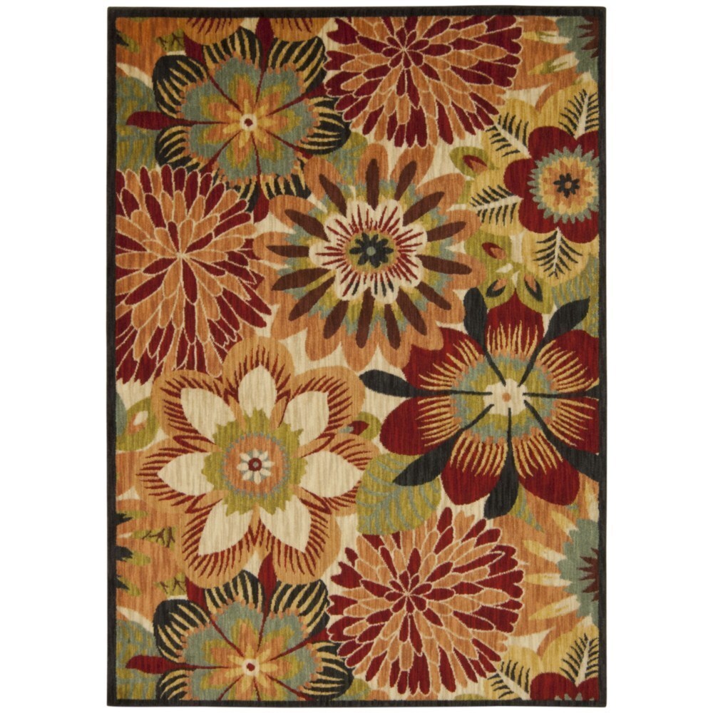 Rug Squared Lafayette Multicolor Floral Area Rug - Multi - 9'3" x 12'9"