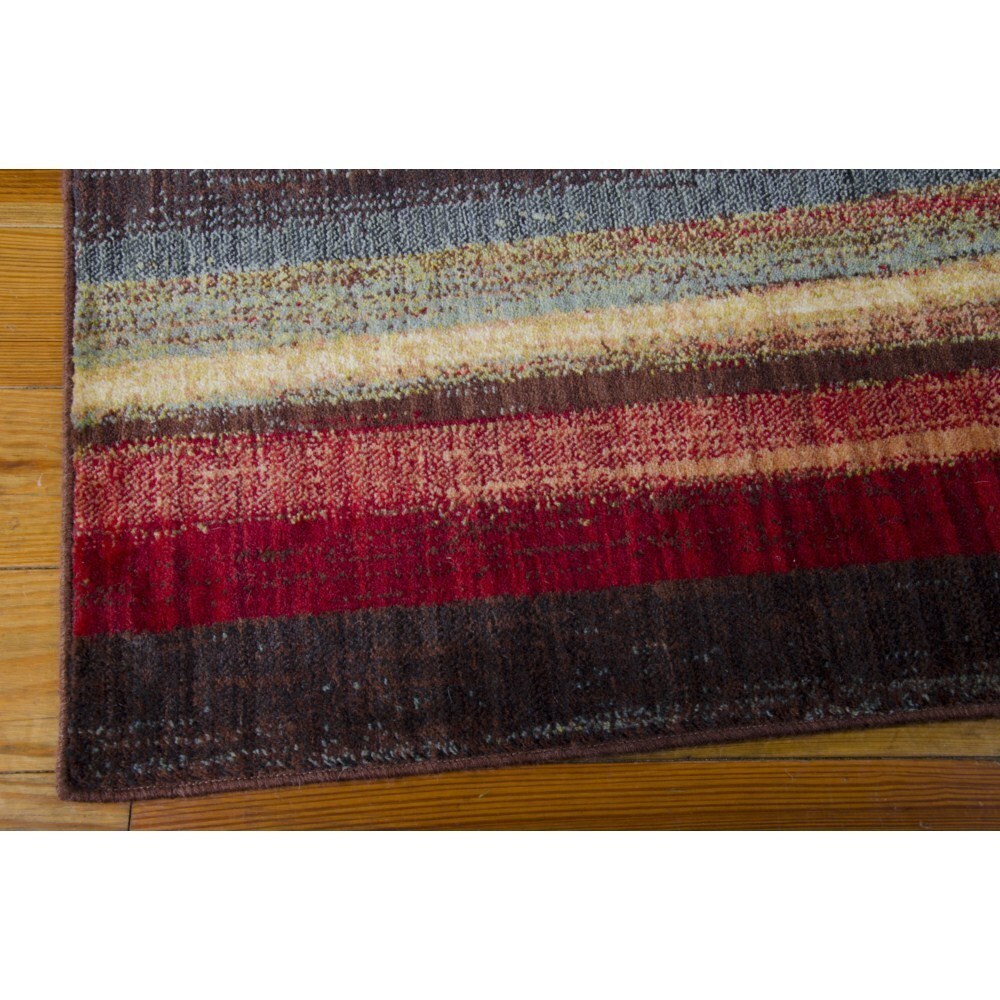 Rug Squared Lafayette Multicolor Abstract Area Rug - Multi - 9'3" x 12'9"
