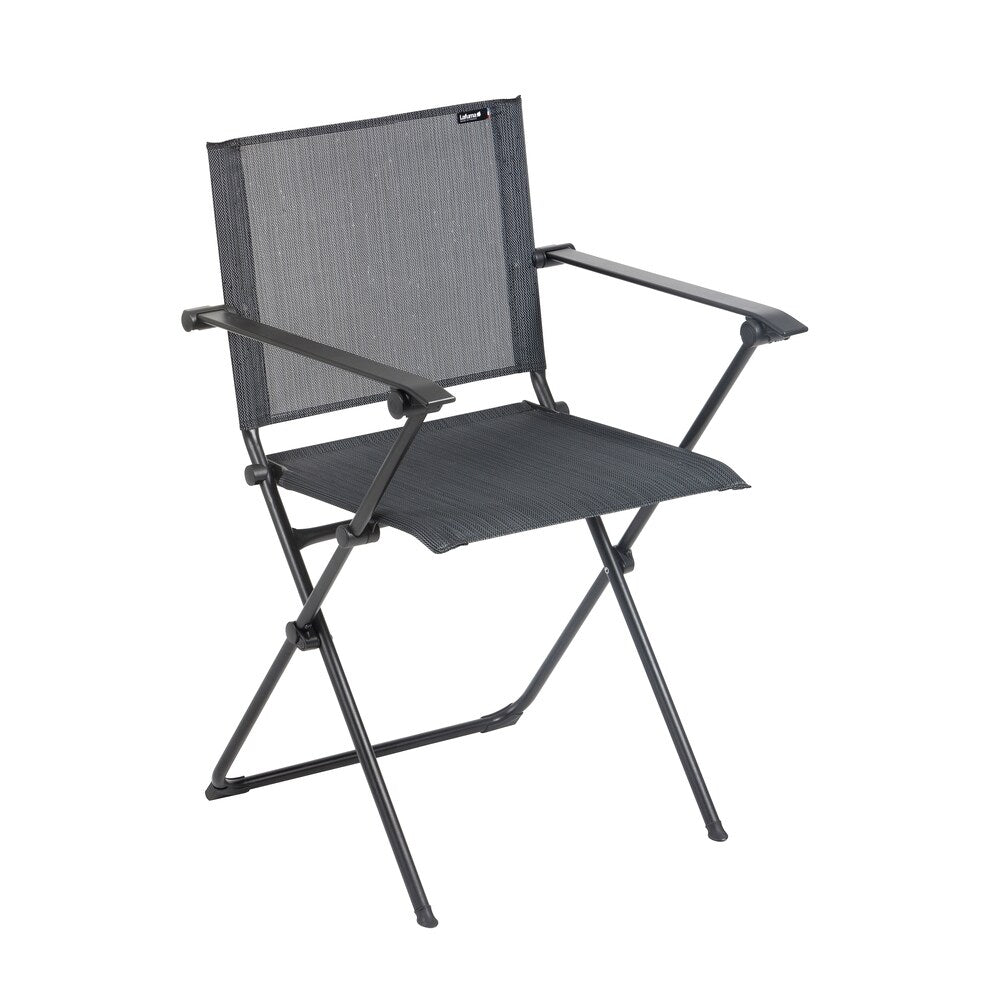 High-Back Chair - Black Steel Frame - Obsidian Duo Fabric High-Back Chair - Black Steel Frame - Obsidian Duo Fabric