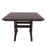 Polytrends Laguna Hdpe All Weather Outdoor Patio 43" Square Dining Table