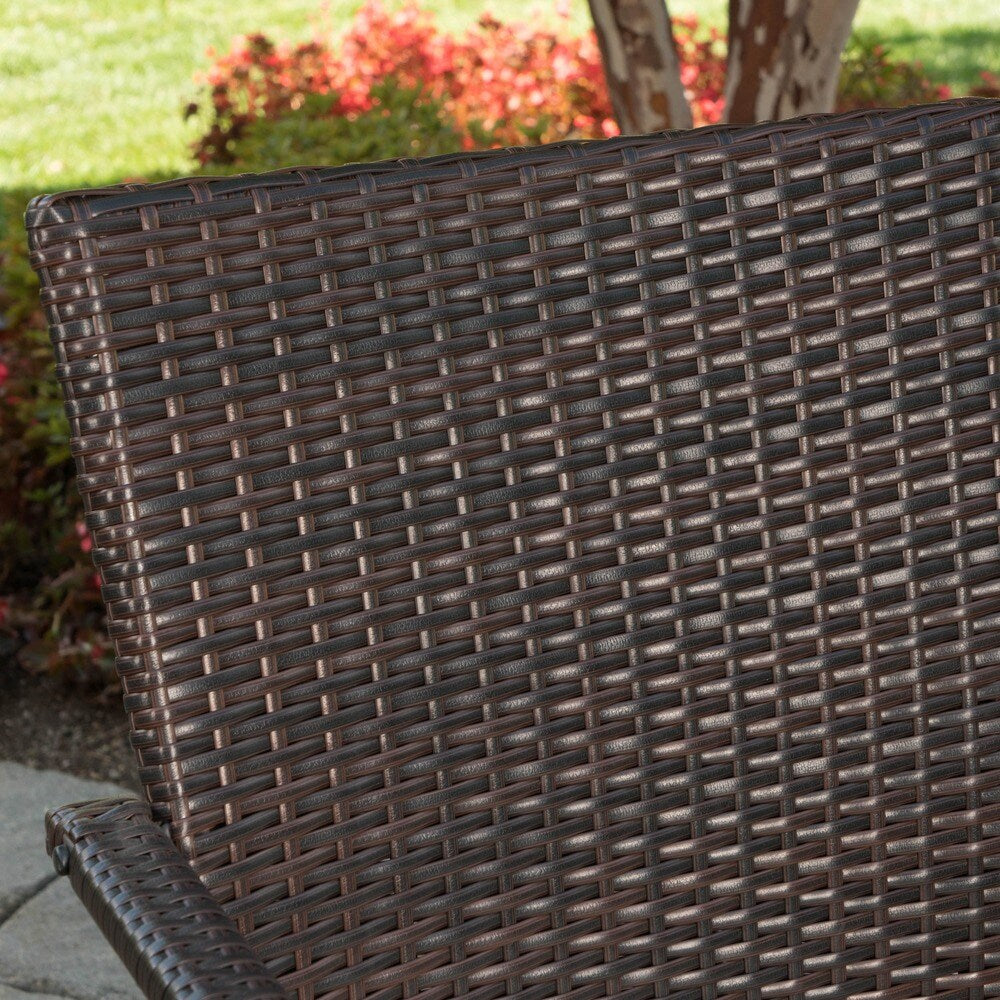 Laguna Outdoor 7-Piece Wicker Dining Set by Christopher Knight Home