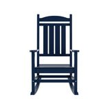 Polytrends Laguna Hdpe All Weather Outdoor Patio Rocking Chair With Side Table (2-Piece Set)