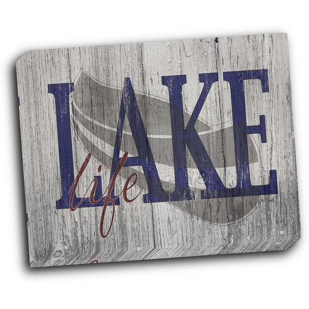 Lake Life 20x16 Gallery Wrapped Stretched Canvas