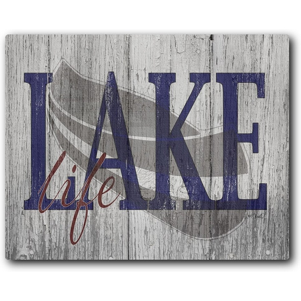 Lake Life 20x16 Gallery Wrapped Stretched Canvas
