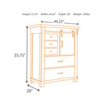 Lakeleigh Dresser and Mirror - Brown - Width: 66.25"Depth: 19.00"Height: 77.25"