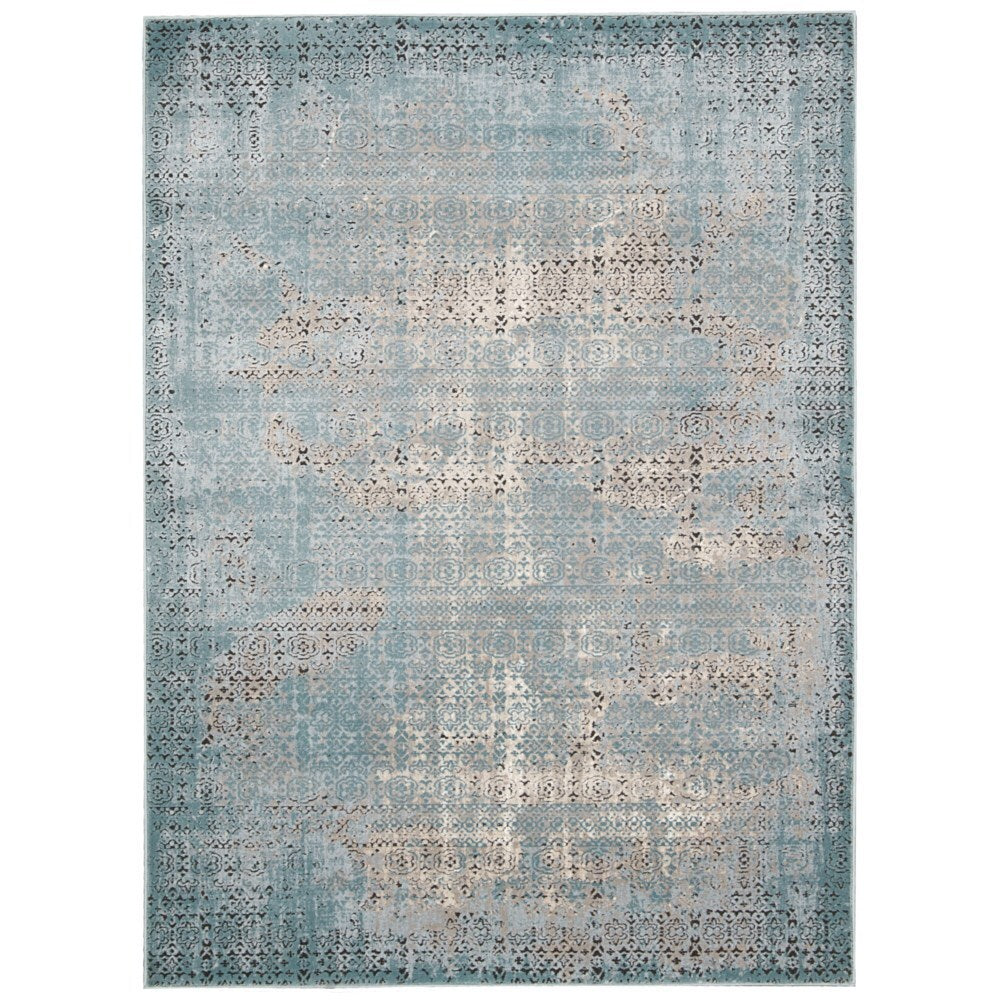 Rug Squared Lakewood Blue Rug - 5'3" x 7'4"