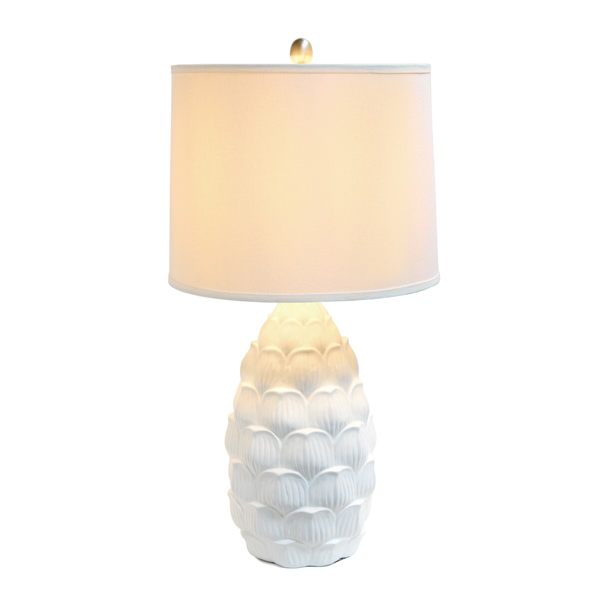 Lalia Home 28" Tall Coastal Seashell Table Lamp with White Shade - 28