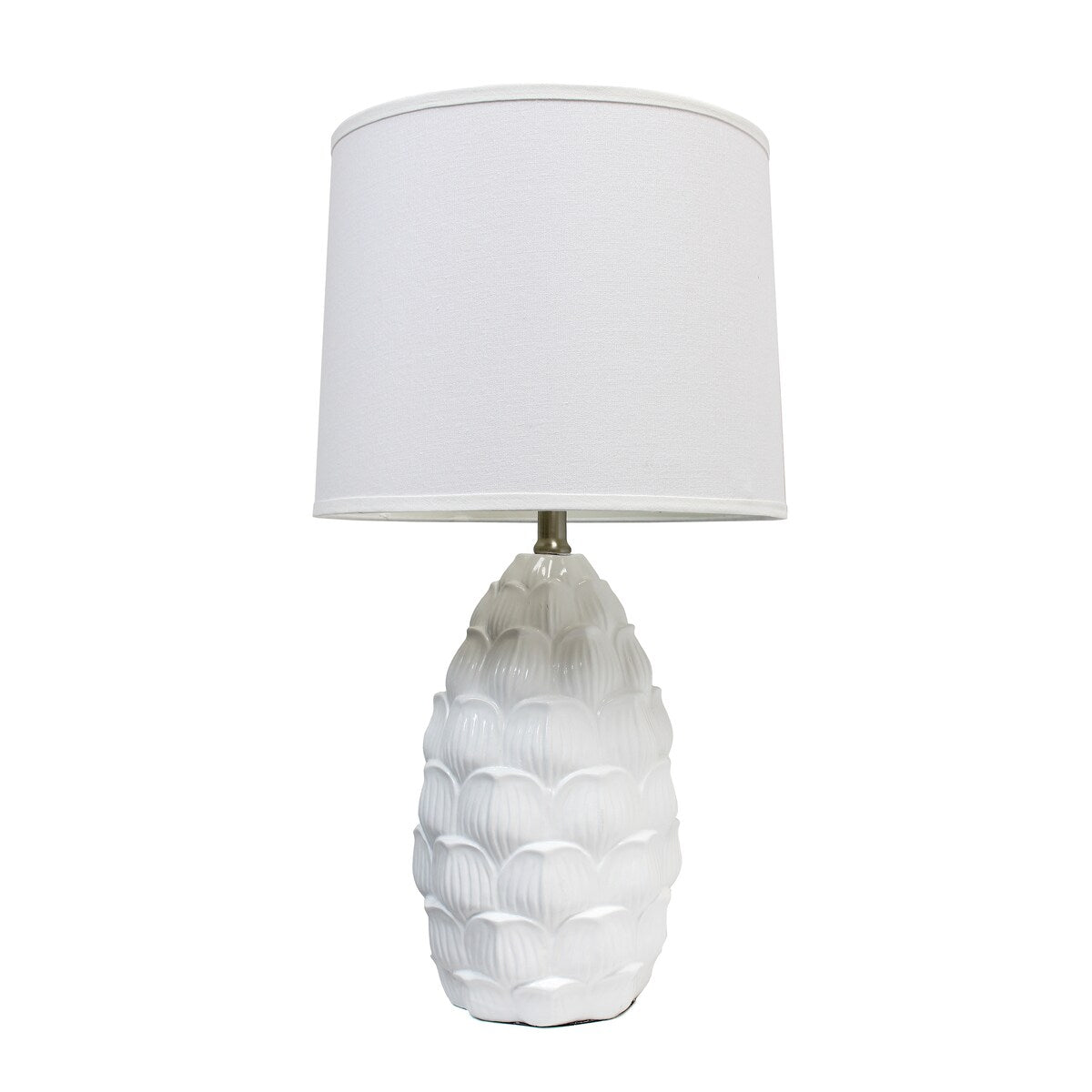 Lalia Home 28" Tall Coastal Seashell Table Lamp with White Shade - 28