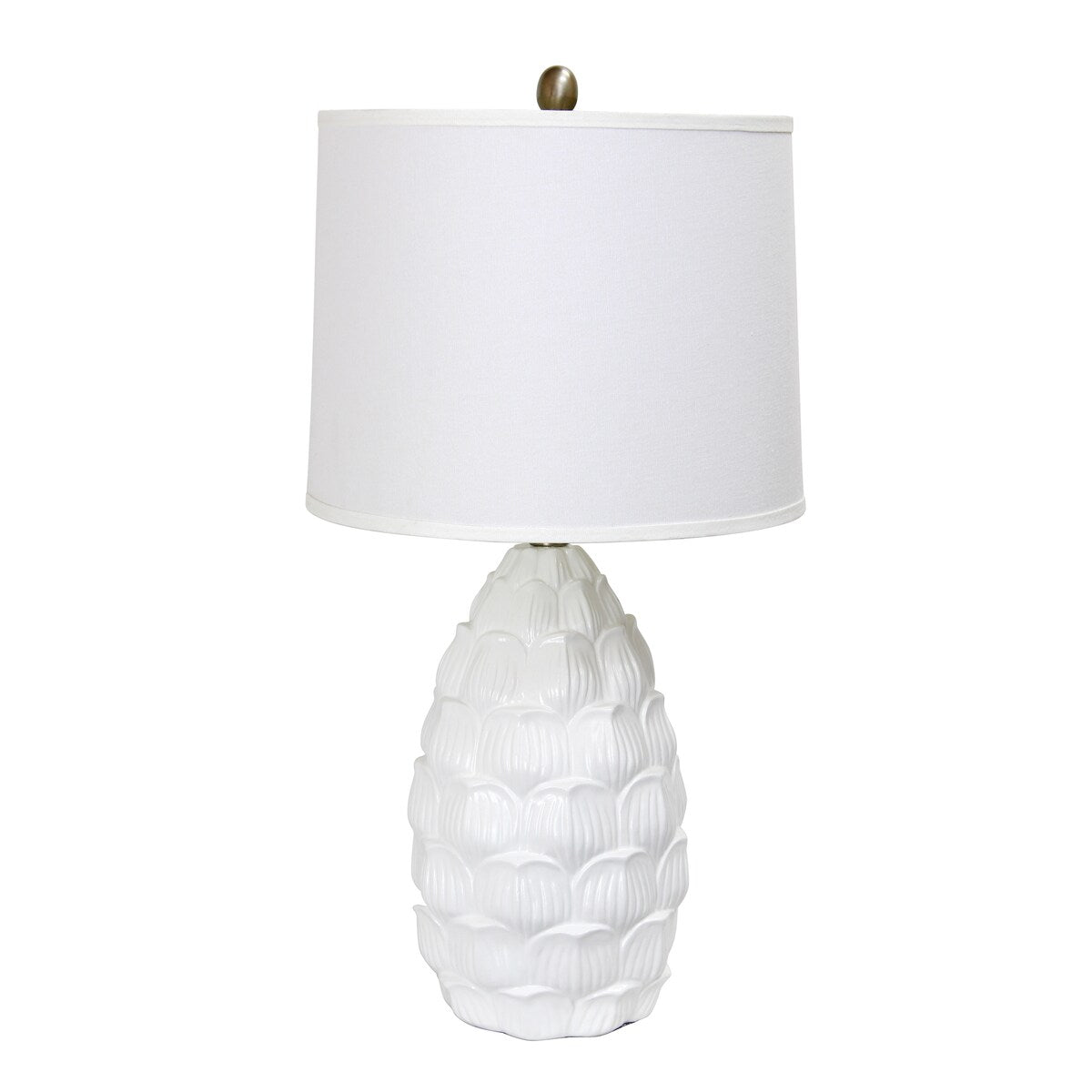 Lalia Home 28" Tall Coastal Seashell Table Lamp with White Shade - 28