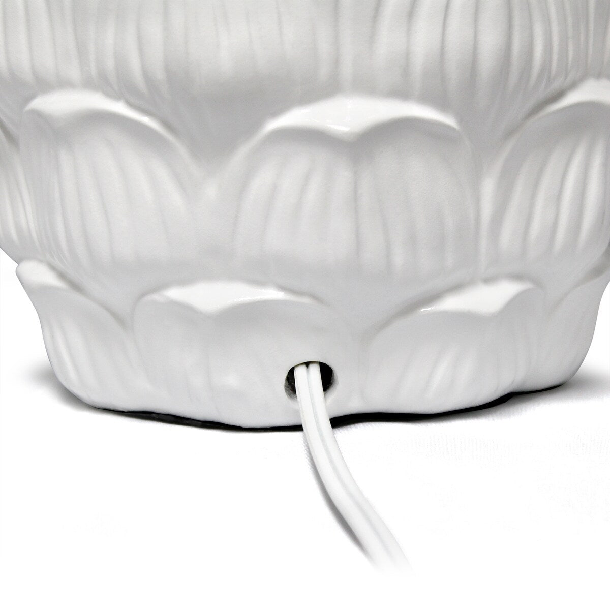 Lalia Home 28" Tall Coastal Seashell Table Lamp with White Shade - 28