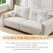 Lamb's Wool 2-Seater Cushion Sofa 90'' Comfortable Sofa,w/2 Cushions