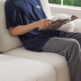 Lamb's Wool 2-seater Cushion Sofa Loveseats with 2 Cushions and 2 Ball Pillows, Beige