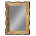 Lamont River of Goods Rectangular Brown and Tan Wood and Glass Wall Mirror - 39" x 1.25" x 28"